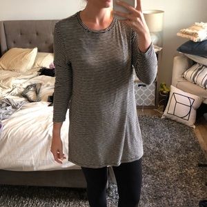 Black & Taupe tunic shirt